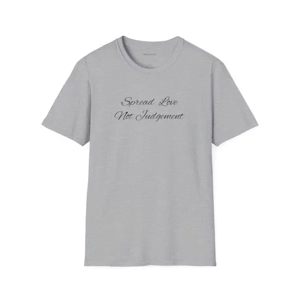 Spread Love Not Judgement Unisex Softstyle T-Shirt TM - Image 5