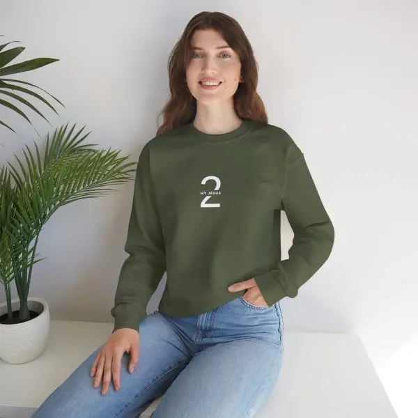 Unisex Heavy Blend Crewneck Sweatshirt My Jesus 2 TM - Image 12