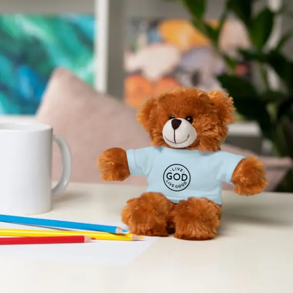 A Stuffed Animal with Tee LIVE GOD LIVE GOOD TM - Image 50