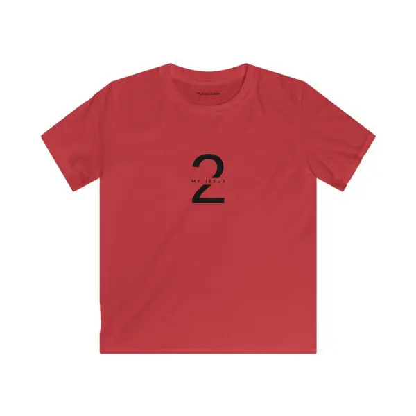 Kids Softstyle Tee My Jesus 2 Logo TM - Image 15