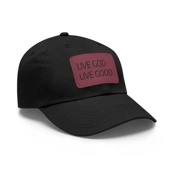 A Hat with Leather Patch (Rectangle) LIVE GOD LIVE GOOD TM - Image 14