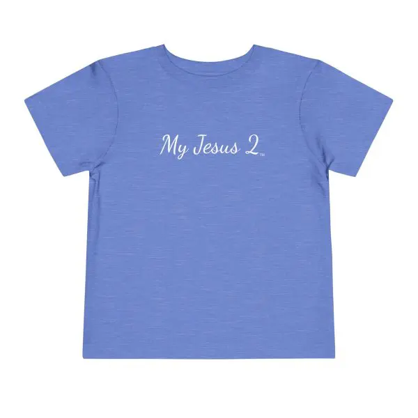 My Jesus 2 Toddler Short Sleeve Tee White Letters TM - Image 13