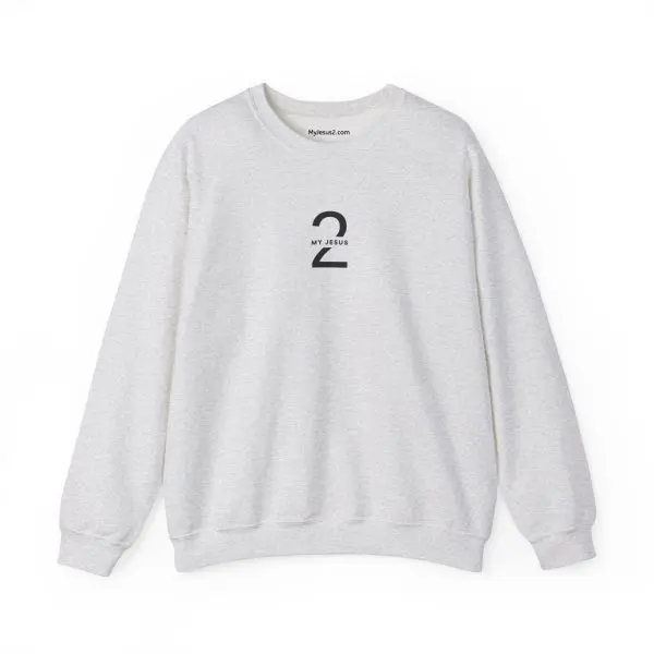 Unisex Heavy Blend Crewneck Sweatshirt My Jesus 2 Logo TM - Image 5