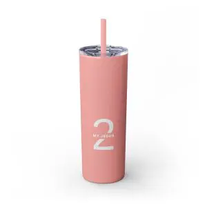 Cup Skinny Tumbler with Straw, 20oz My Jesus 2 TM