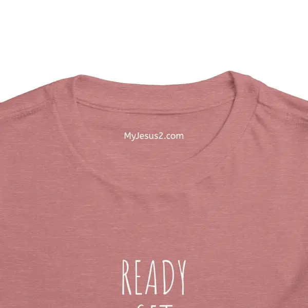 READY SET PRAY Toddler Short Sleeve Tee White Letters TM - Image 5