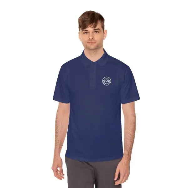 LIVE GOD LIVE GOOD Men's Sport Polo Shirt TM - Image 12