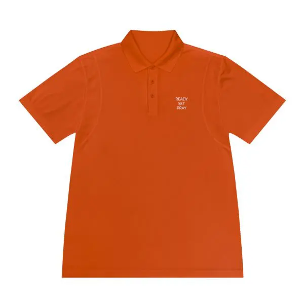READY SET PRAY Men's Sport Polo Shirt TM - Image 7