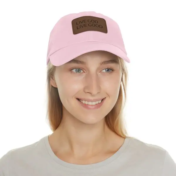 A Hat with Leather Patch (Rectangle) LIVE GOD LIVE GOOD TM - Image 40