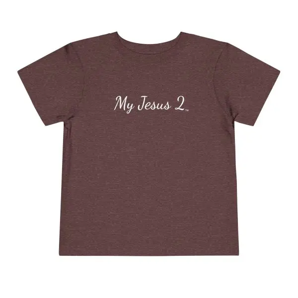 My Jesus 2 Toddler Short Sleeve Tee White Letters TM - Image 33