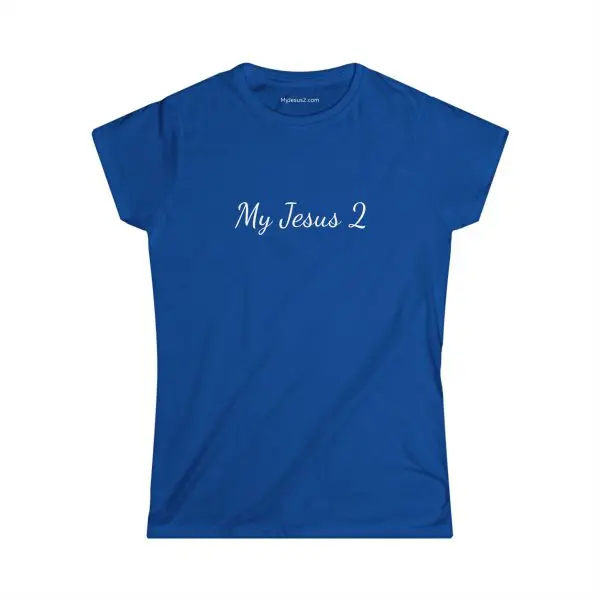 A Women's Softstyle Tee My Jesus 2 w/ White Letters TM - Image 19