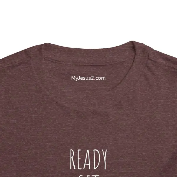 READY SET PRAY Toddler Short Sleeve Tee White Letters TM - Image 2