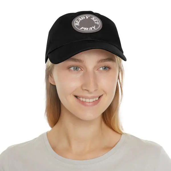 Hat with Leather Patch (Round) READY SET PRAY TM - Image 18