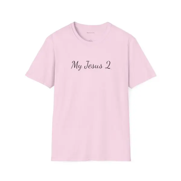 My Jesus 2 Unisex Softstyle T-Shirt Black Letters TM - Image 15