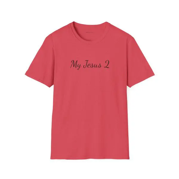 My Jesus 2 Unisex Softstyle T-Shirt Black Letters TM - Image 19
