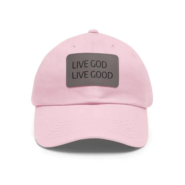 A Hat with Leather Patch (Rectangle) LIVE GOD LIVE GOOD TM - Image 33