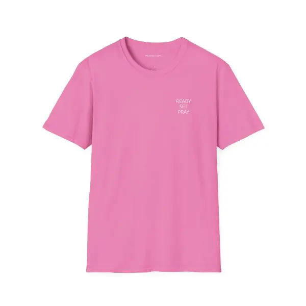 READY SET PRAY w/ Picture On Back Unisex Softstyle T-Shirt TM - Image 15