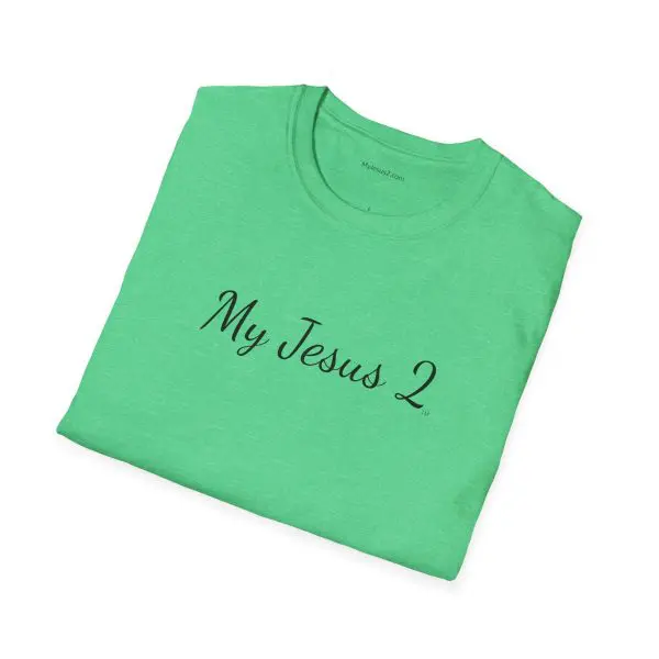 My Jesus 2 Unisex Softstyle T-Shirt Black Letters TM - Image 10
