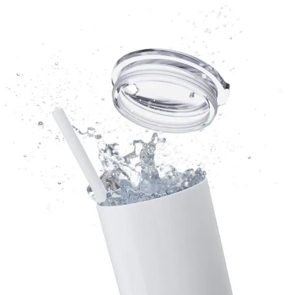 Cup Skinny Tumbler with Straw, 20oz My Jesus 2 TM - Image 30