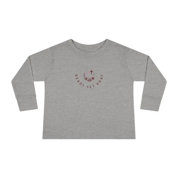 READY SET PRAY Toddler Long Sleeve Tee TM - Image 3
