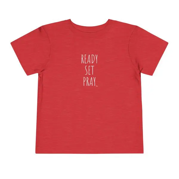 READY SET PRAY Toddler Short Sleeve Tee White Letters TM - Image 21