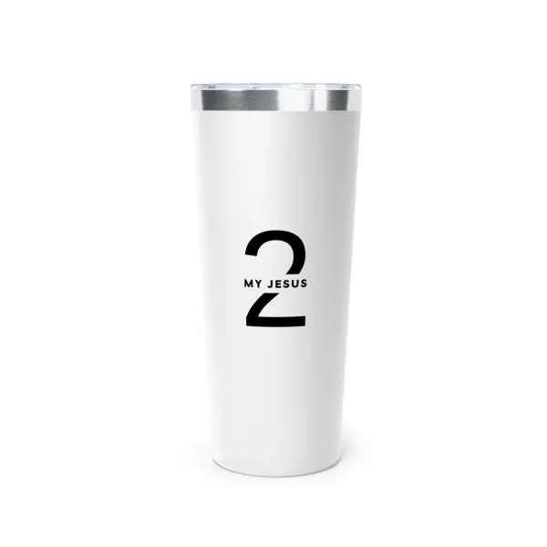Copper Vacuum Insulated Tumbler, 22oz My Jesus 2 TM - Image 4