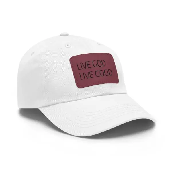 A Hat with Leather Patch (Rectangle) LIVE GOD LIVE GOOD TM - Image 54