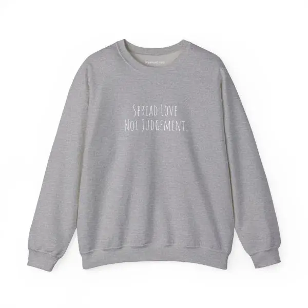 Unisex Heavy Blend Crewneck Sweatshirt Spread Love Not Judgement TM - Image 4