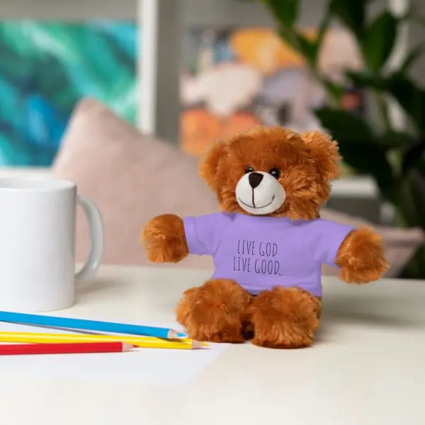 A Stuffed Animal with Tee LIVE GOD LIVE GOOD TM - Image 6