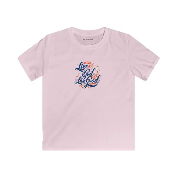 LIVE GOD LIVE GOOD Kids Softstyle Tee TM - Image 6