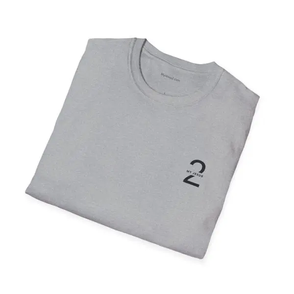 My Jesus 2 Logo Unisex Softstyle T-Shirt Black Letters TM - Image 2
