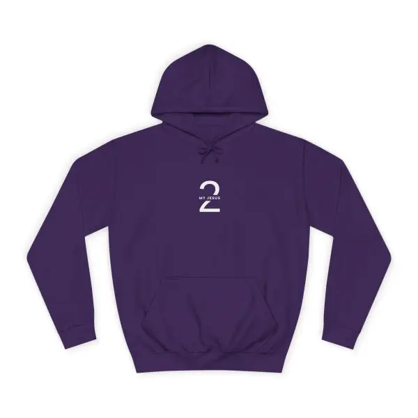Unisex College Hoodie My Jesus 2 Logo TM - Image 13