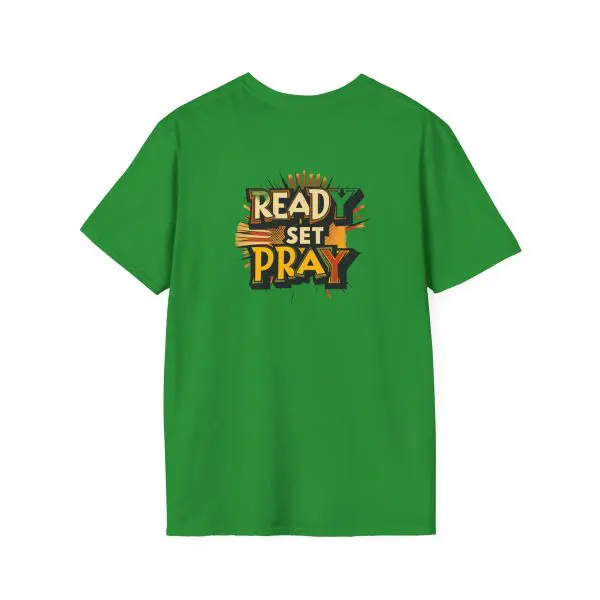 READY SET PRAY w/ Picture On Back Unisex Softstyle T-Shirt TM - Image 10