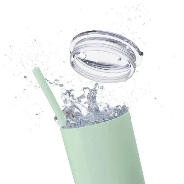 Cup Skinny Tumbler with Straw, 20oz My Jesus 2 TM - Image 24