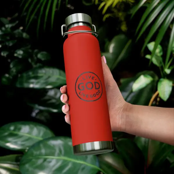 Copper Vacuum Insulated Bottle, 22oz LIVE GOD LIVE GOOD TM - Image 9