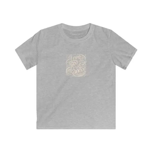 Kids Softstyle Tee LIVE GOD LIVE GOOD TM - Image 3