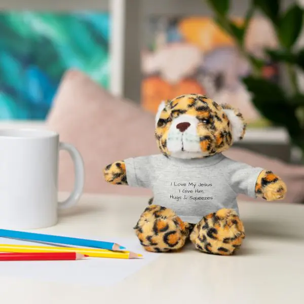 A Stuffed Animal with Tee I Love My Jesus I Give Him Hugs & Squeezes TM - Image 81