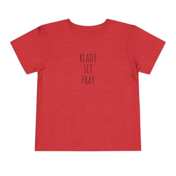 READY SET PRAY Toddler Short Sleeve Tee Black Letters TM - Image 16