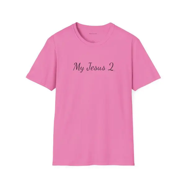 My Jesus 2 Unisex Softstyle T-Shirt Black Letters TM - Image 17