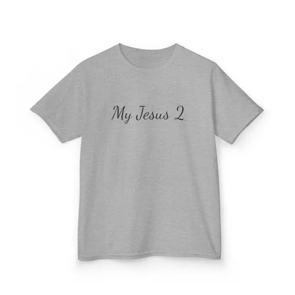 My Jesus 2 Kids Heavy Cotton Tee Black Letters TM - Image 3