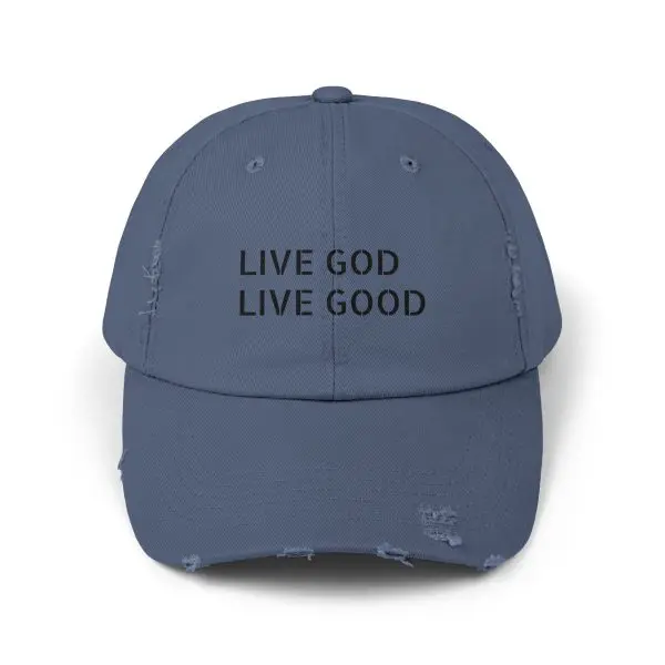 A Hat Distressed LIVE GOD LIVE GOOD TM - Image 13