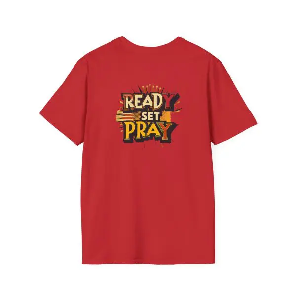 READY SET PRAY w/ Picture On Back Unisex Softstyle T-Shirt TM - Image 18