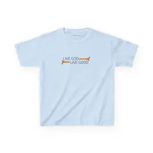 Kids Heavy Cotton Tee LIVE GOD LIVE GOOD TM