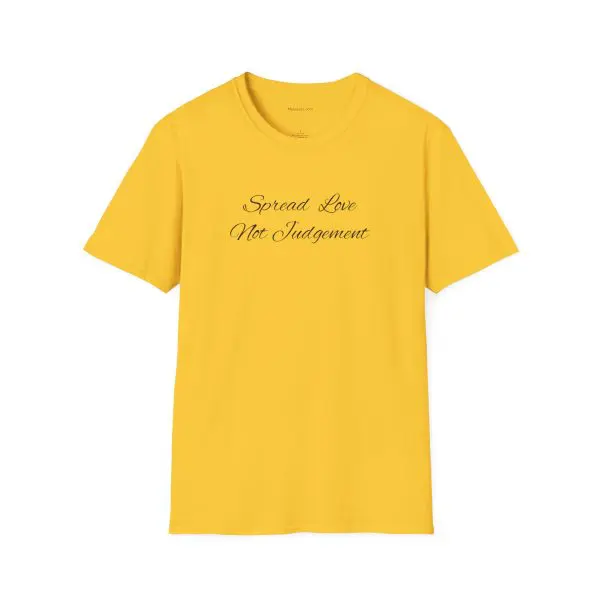Spread Love Not Judgement Unisex Softstyle T-Shirt TM - Image 9