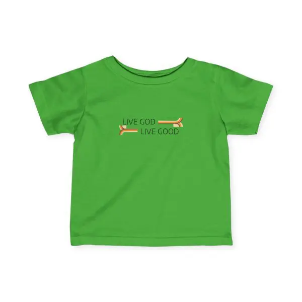 Infant Fine Jersey Tee LIVE GOD LIVE GOOD TM - Image 9