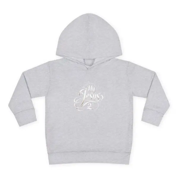 Toddler Pullover Fleece Hoodie My Jesus 2 TM - Image 4