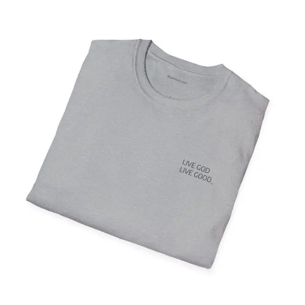 LIVE GOD LIVE GOOD Black Label Unisex Softstyle T-Shirt TM - Image 4