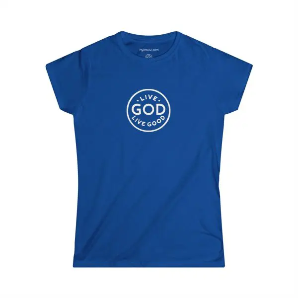 A Women's Softstyle Tee LIVE GOD LIVE GOOD w/ White Letters TM - Image 16