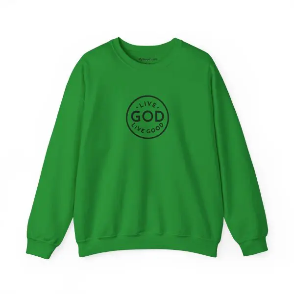 Unisex Heavy Blend Crewneck Sweatshirt LIVE GOD LIVE GOOD TM - Image 16