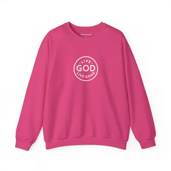 Unisex Heavy Blend Crewneck Sweatshirt LIVE GOD LIVE GOOD TM - Image 33