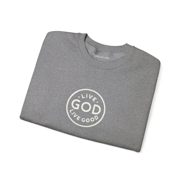 Unisex Heavy Blend Crewneck Sweatshirt LIVE GOD LIVE GOOD TM - Image 18